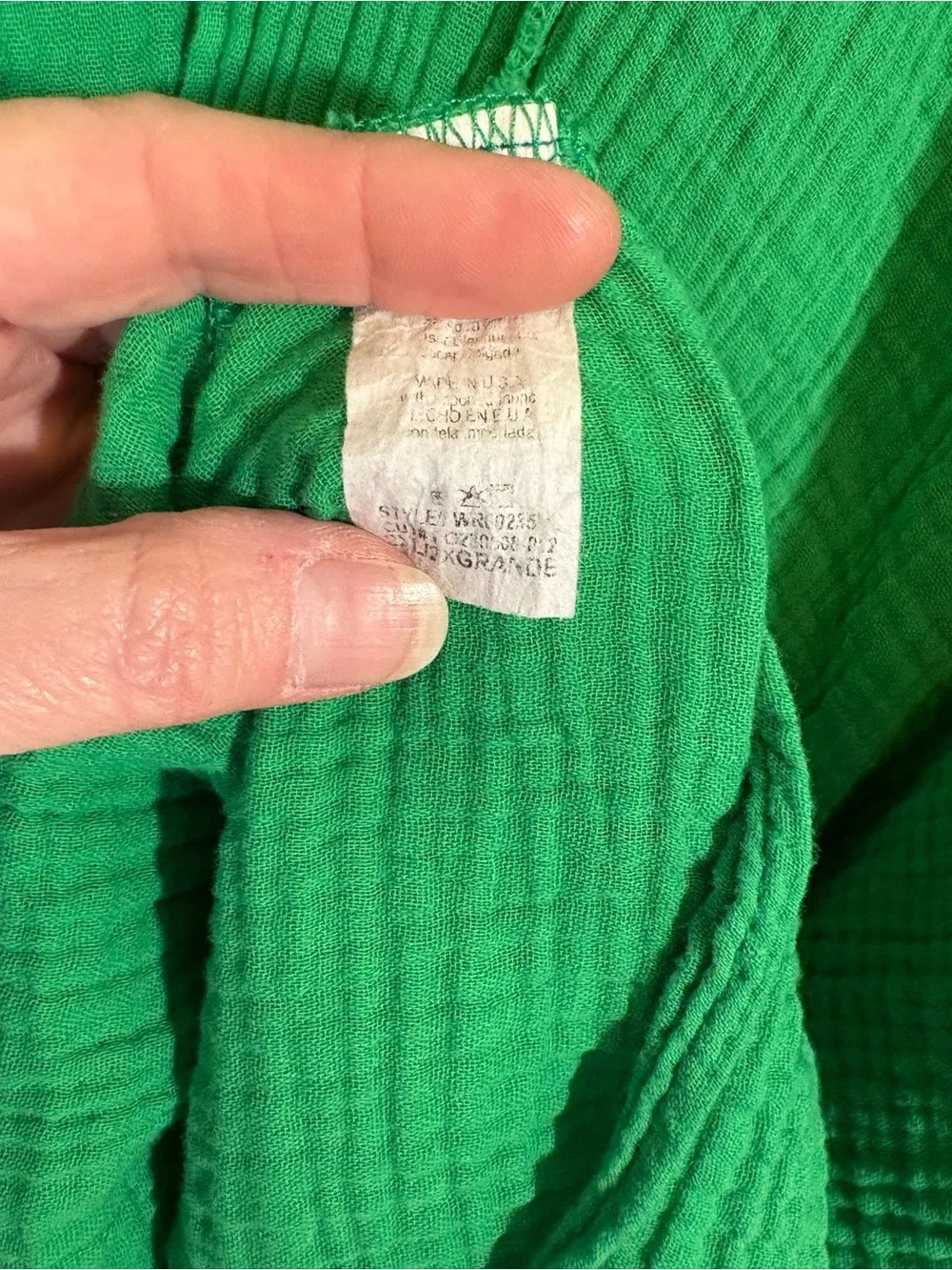 Green V-Neck Romper - Picture 5 of 6